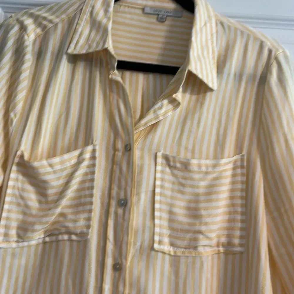 Love tree striped button down​ - Picture 2 of 7